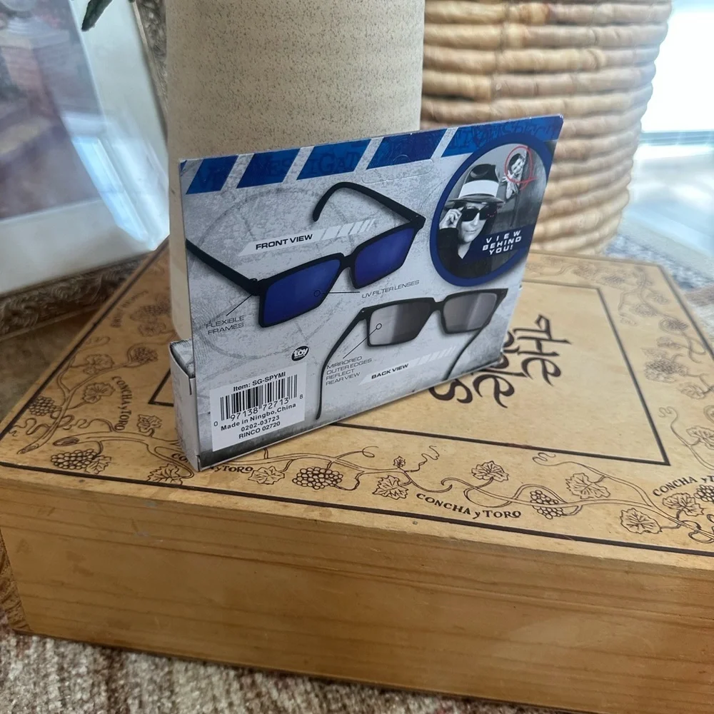 New Children’s Detective Spy Glasses Rear View Top Secret UV Sunglasses